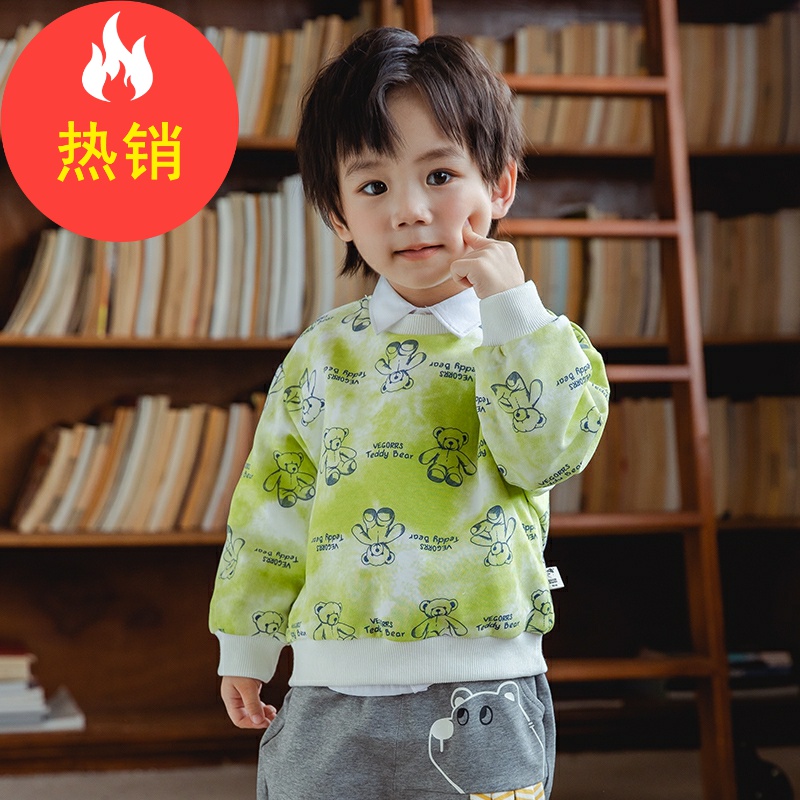 品牌童装儿童长袖卫衣男童秋季帅气上衣小男孩运动XBE45953