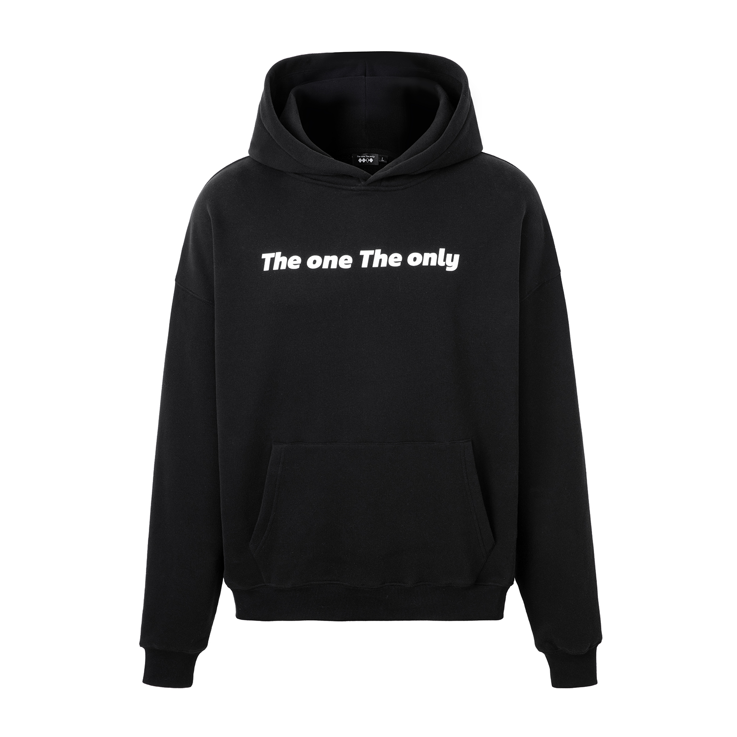 新品2025FW卫衣宽松百搭潮牌男女同款原创刺绣连帽黑色卫衣外套