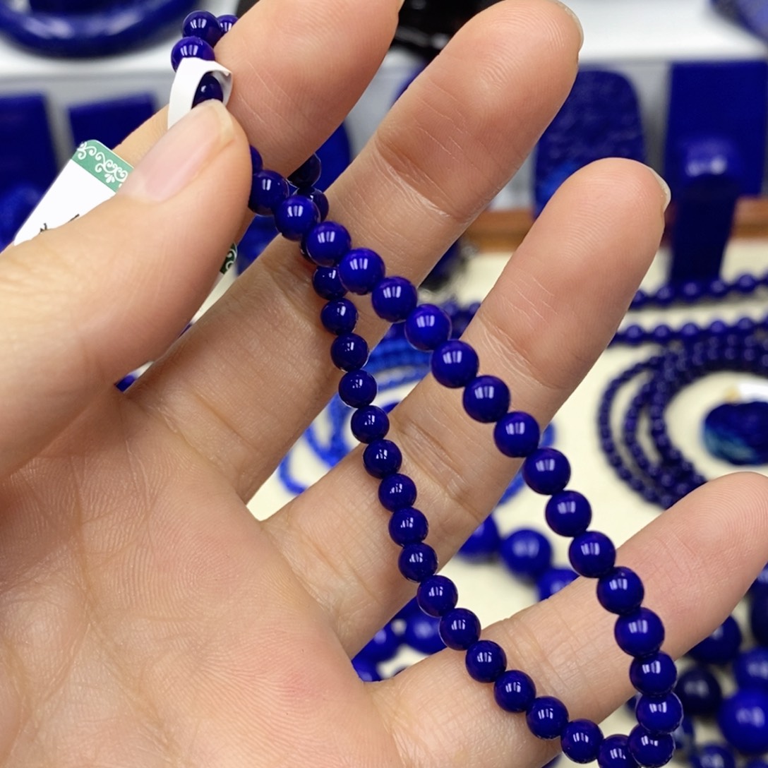 青金石手链未镶嵌疏**淡