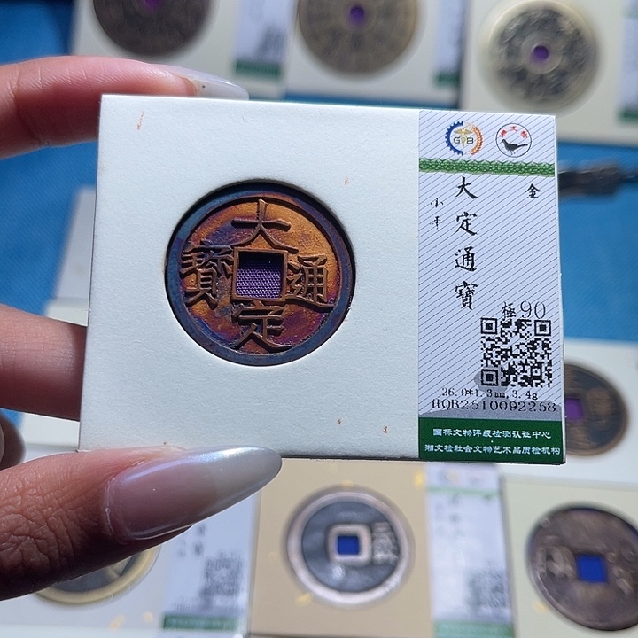 铜福宝大定通宝祈福坑2258