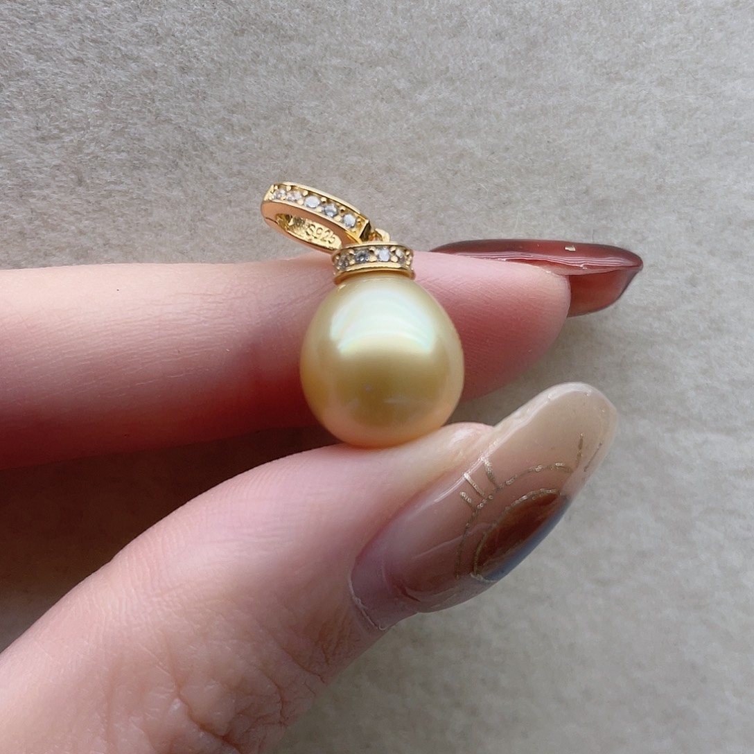 银S925镶嵌吊坠51海水珍珠