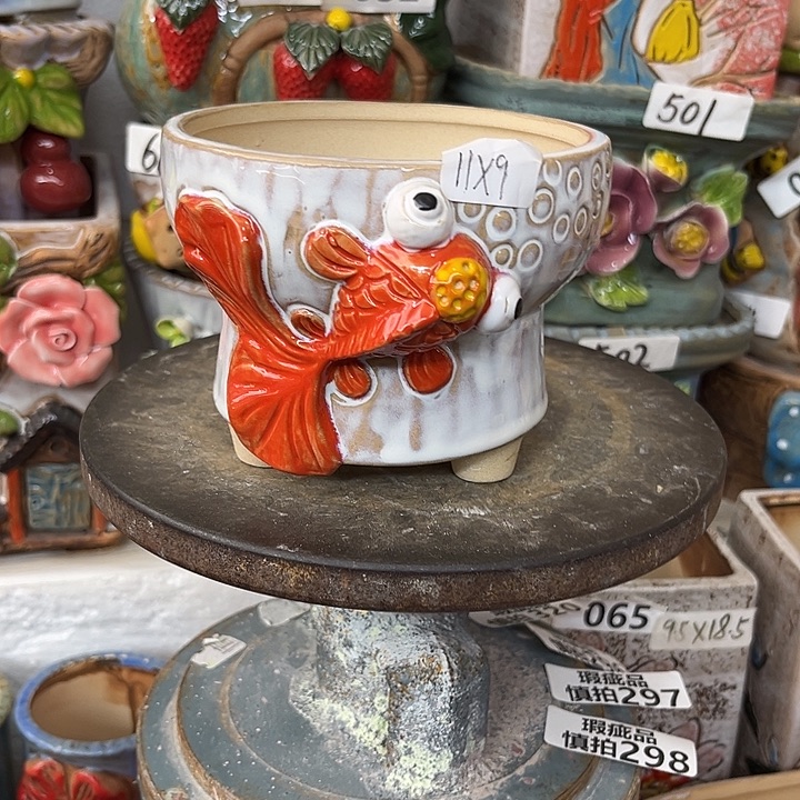 粗陶材质多肉花盆