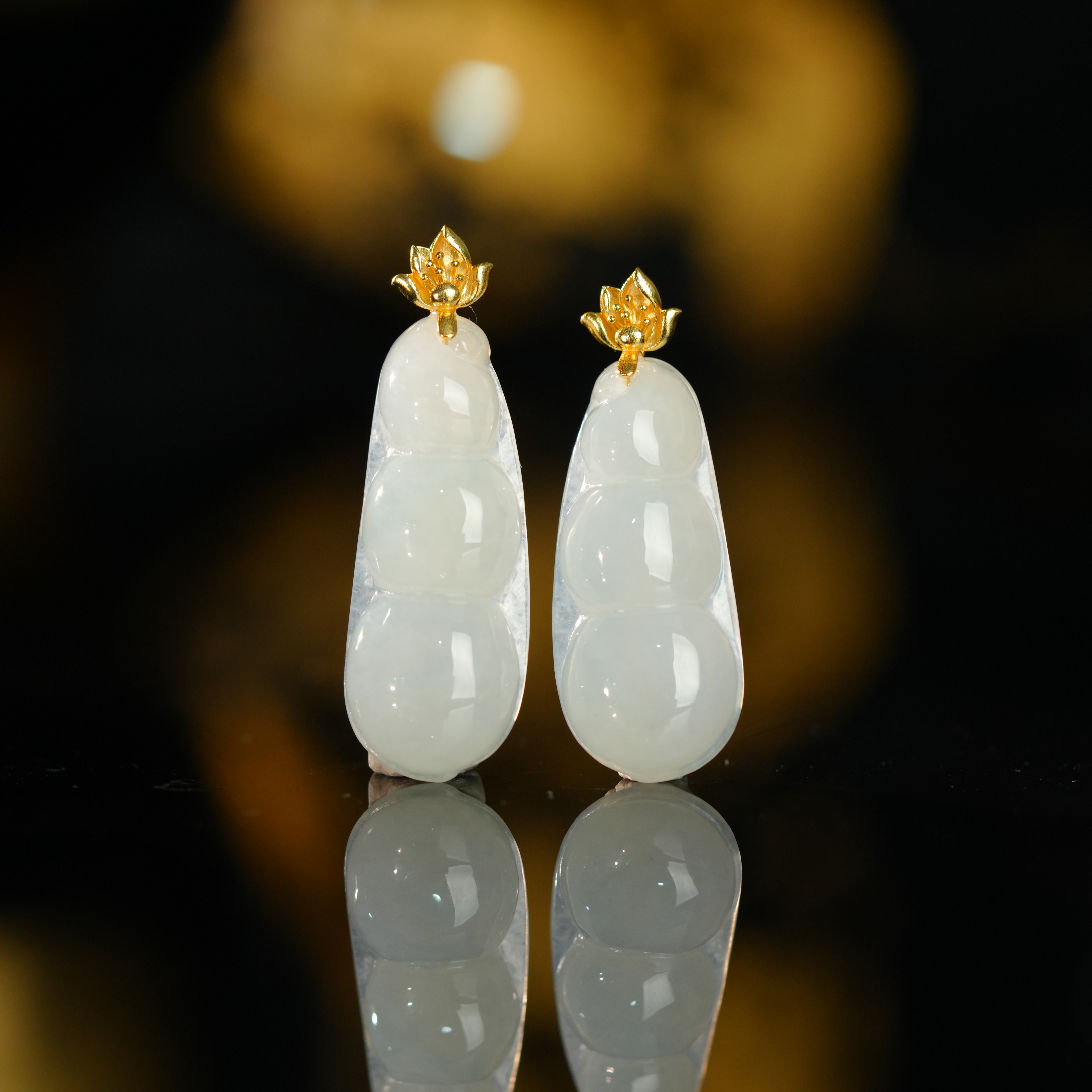 【初见珠宝】S925银翡翠豆子吊坠26-3C304X73【多样性发一件】30x13