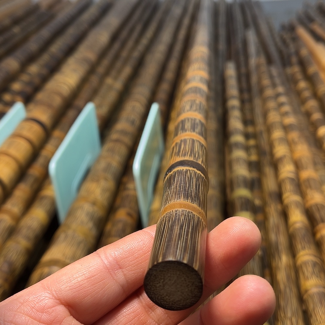 惠***雄竹精美金丝实心竹1.2米长直径1.7cm