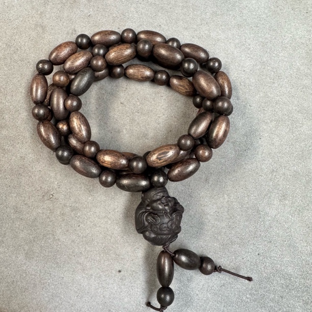 B412沉木米珠手串