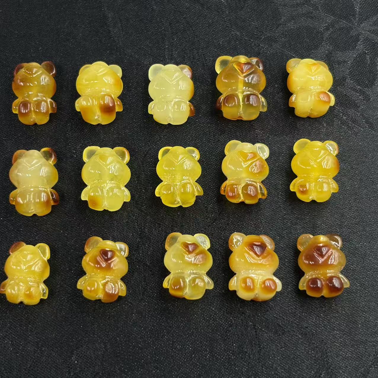 「戴琴珠宝」DQ5685-蜜蜡小熊配件（多样性发其一）