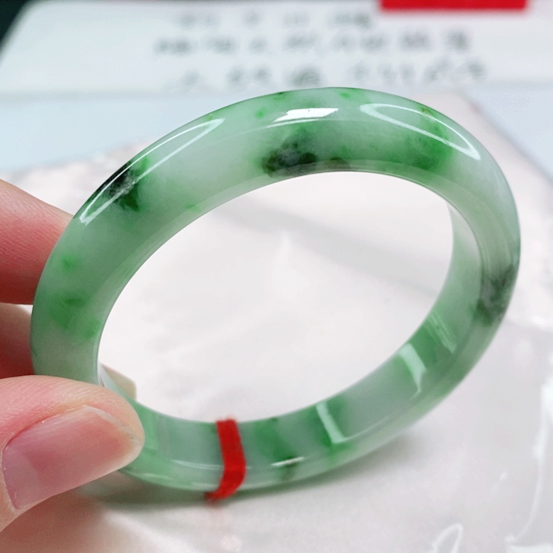 未镶嵌手镯翡翠51.6圈口完整