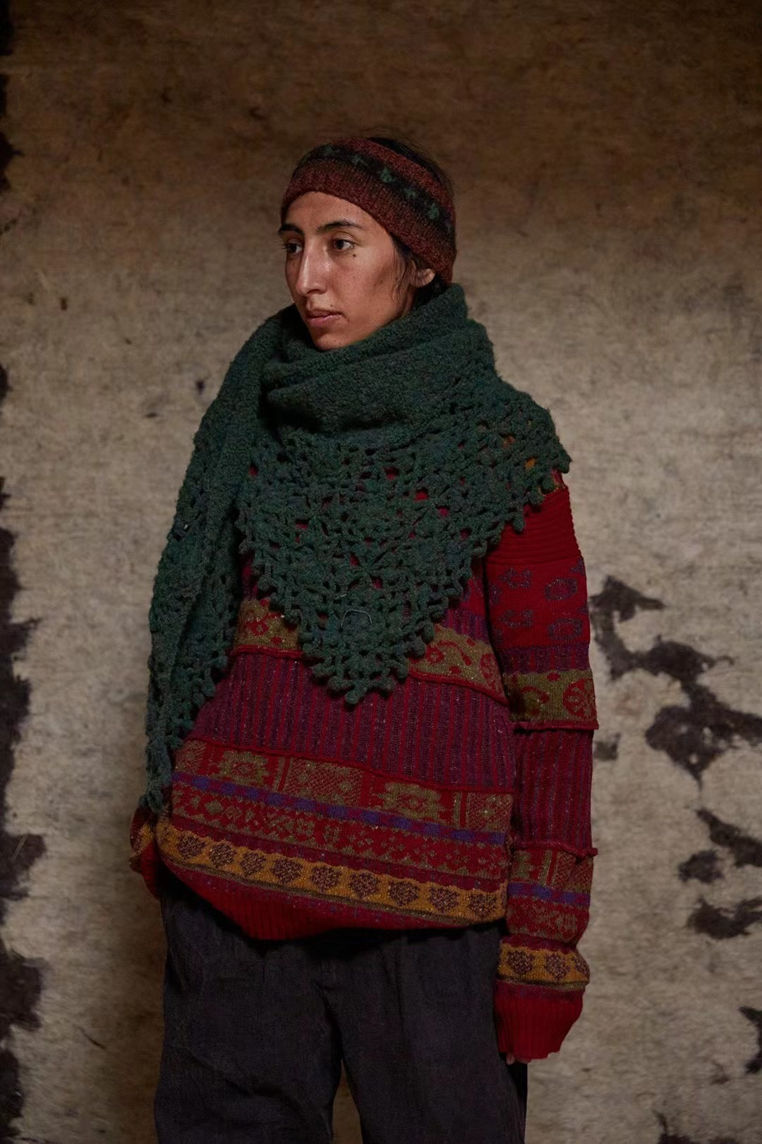 左岸迷香24秋冬针织围巾  