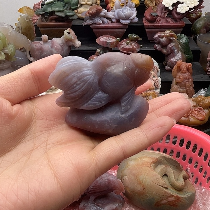 石英质玉未镶嵌摆件