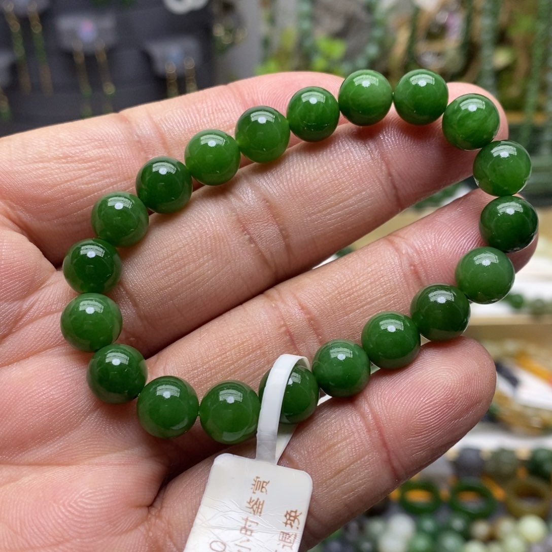 和田玉（碧玉）手链未镶嵌88