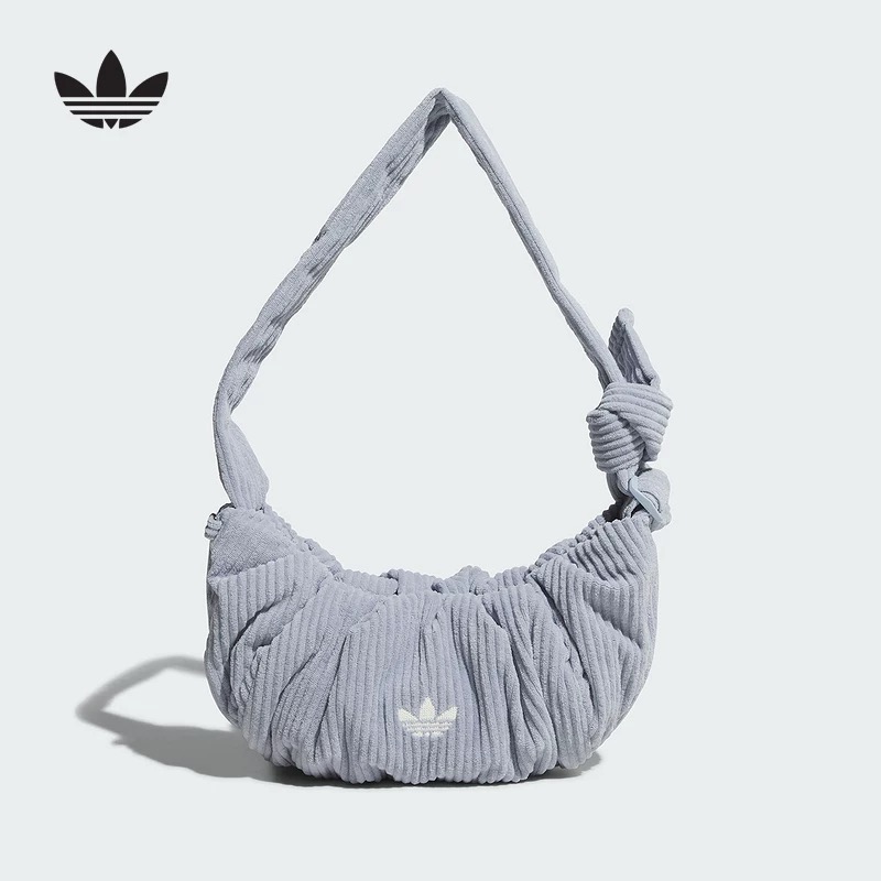 adidas阿迪达斯三叶草灯芯绒小号云朵包2025冬女单肩斜挎包KT0861