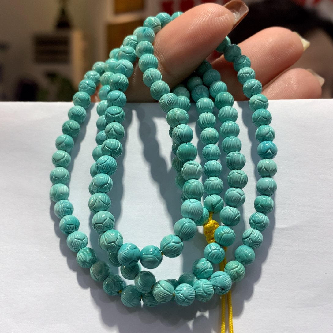 未镶嵌绿松石长链