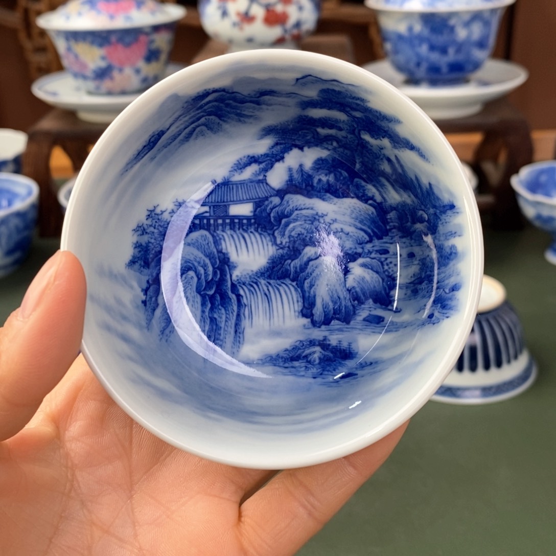 杯景德镇陶瓷手工手绘