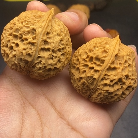 文玩核桃把件42尺寿桃