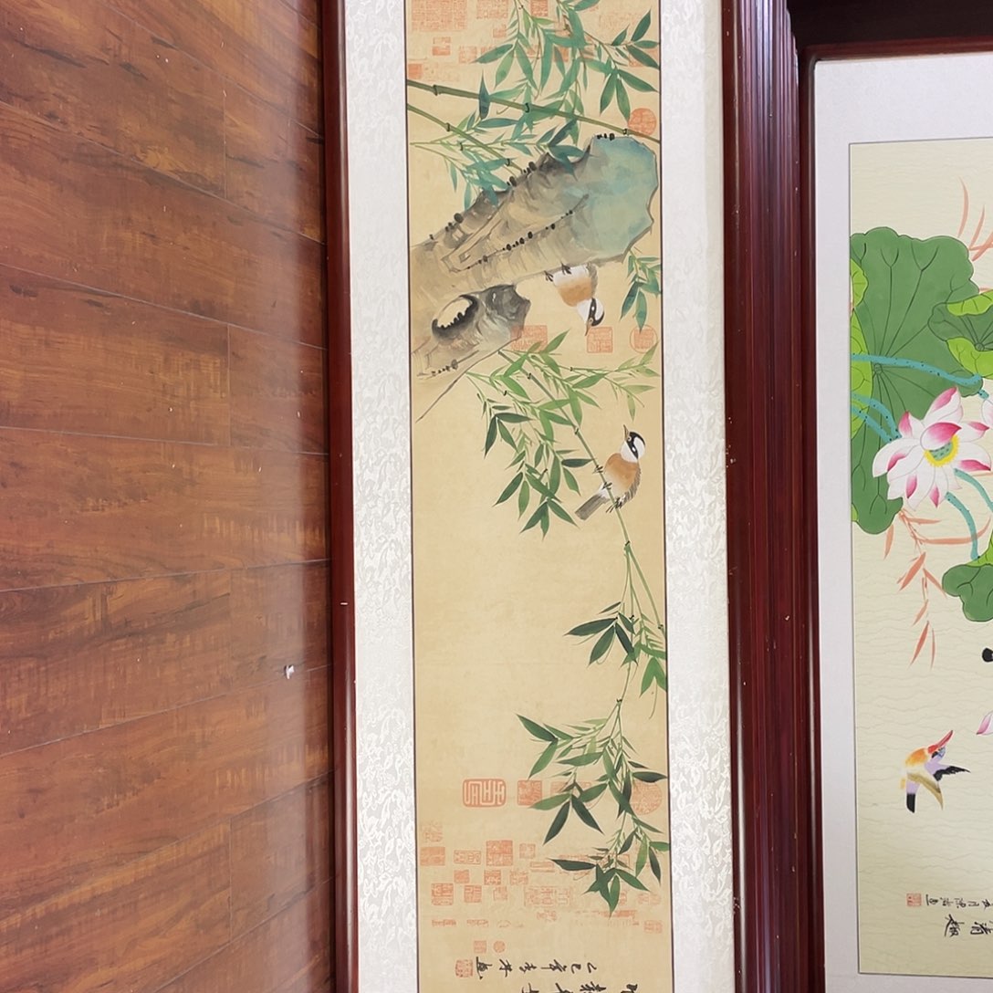 国画带框尺寸48*163厘米