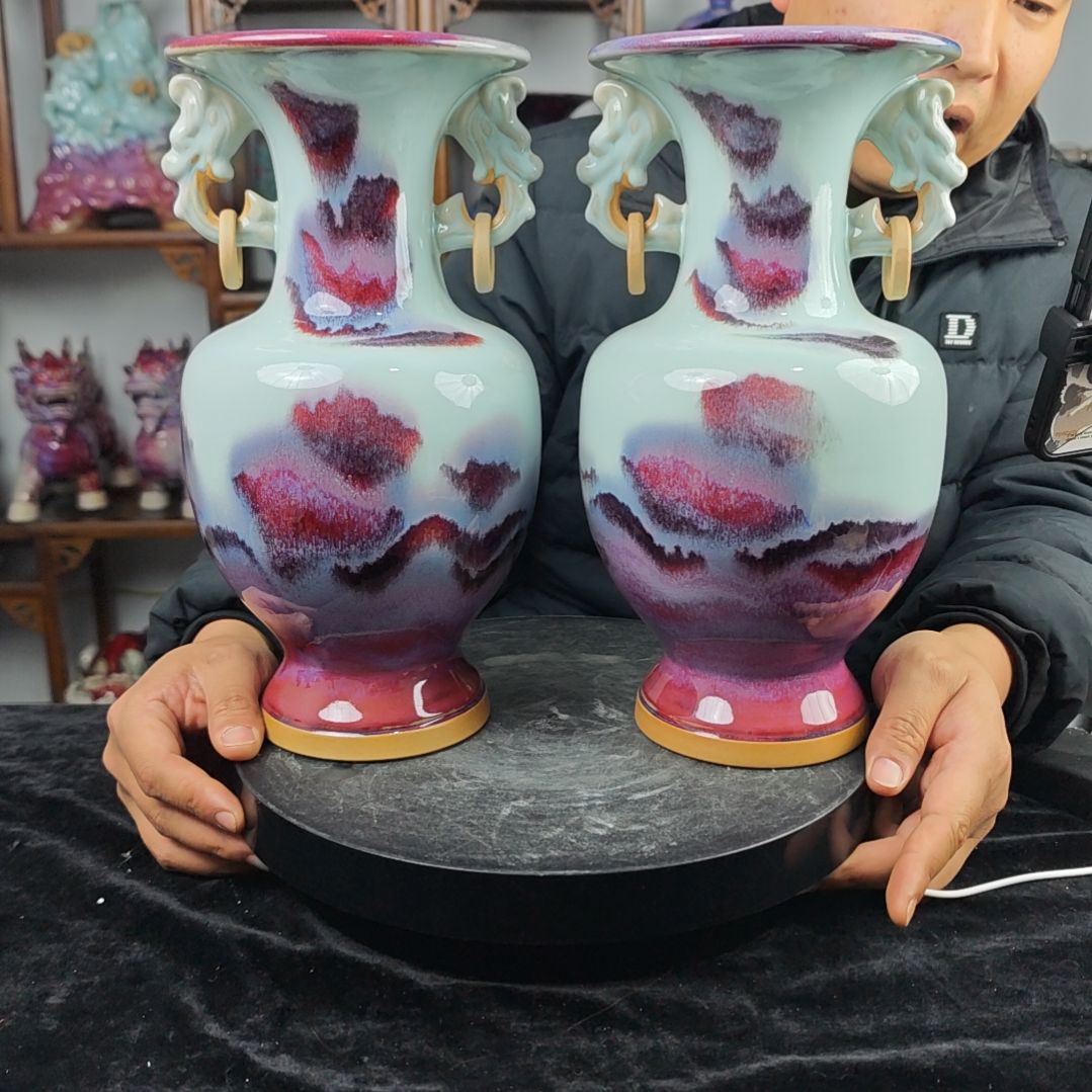 摆件神后镇钧瓷摆件