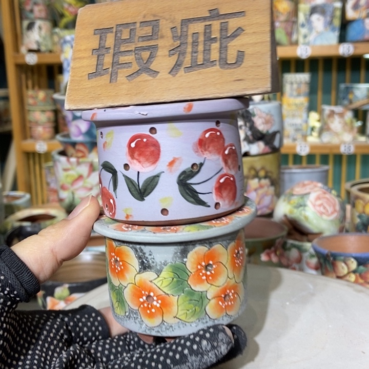 红陶景德镇艺术手绘作品