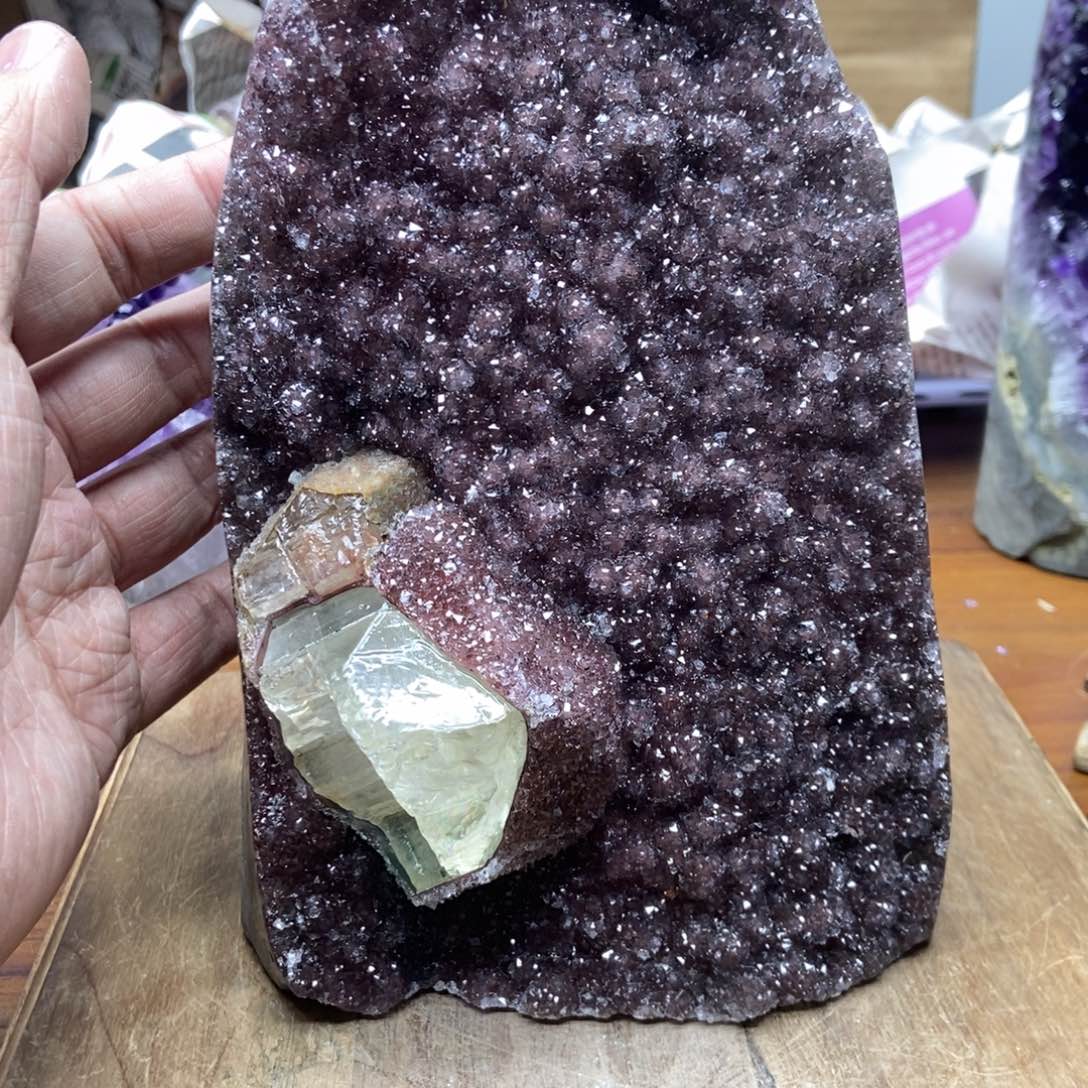 紫晶天然水晶摆件未镶嵌