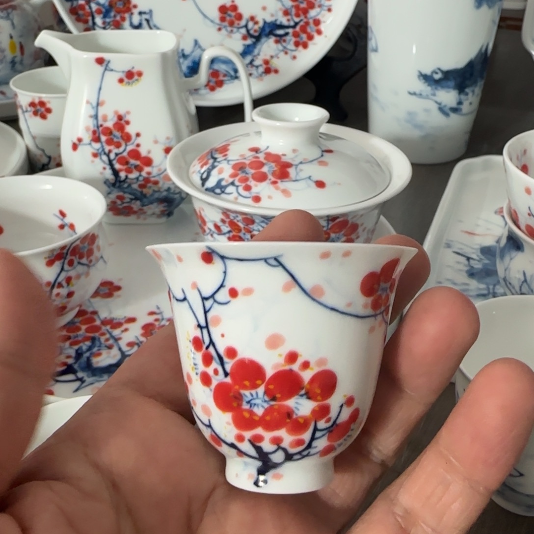 景德镇釉下青花五彩手绘