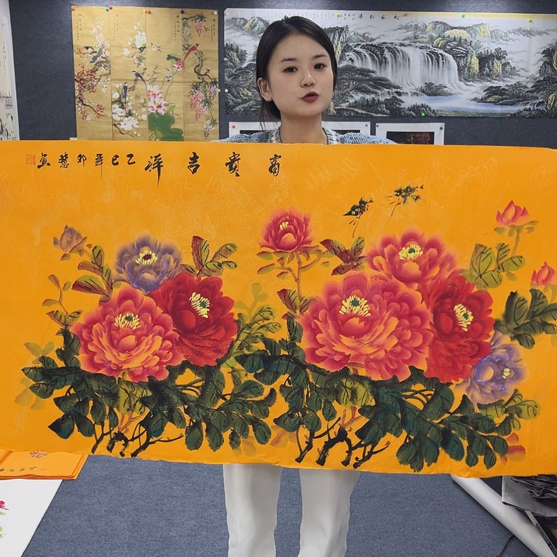 国画作品全场放漏