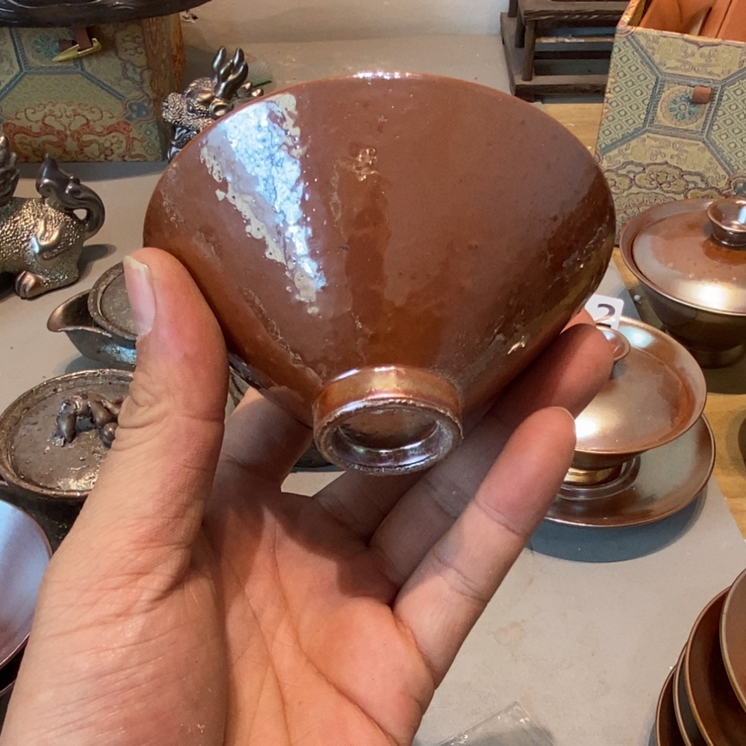 柴烧茶具陶瓷杯子