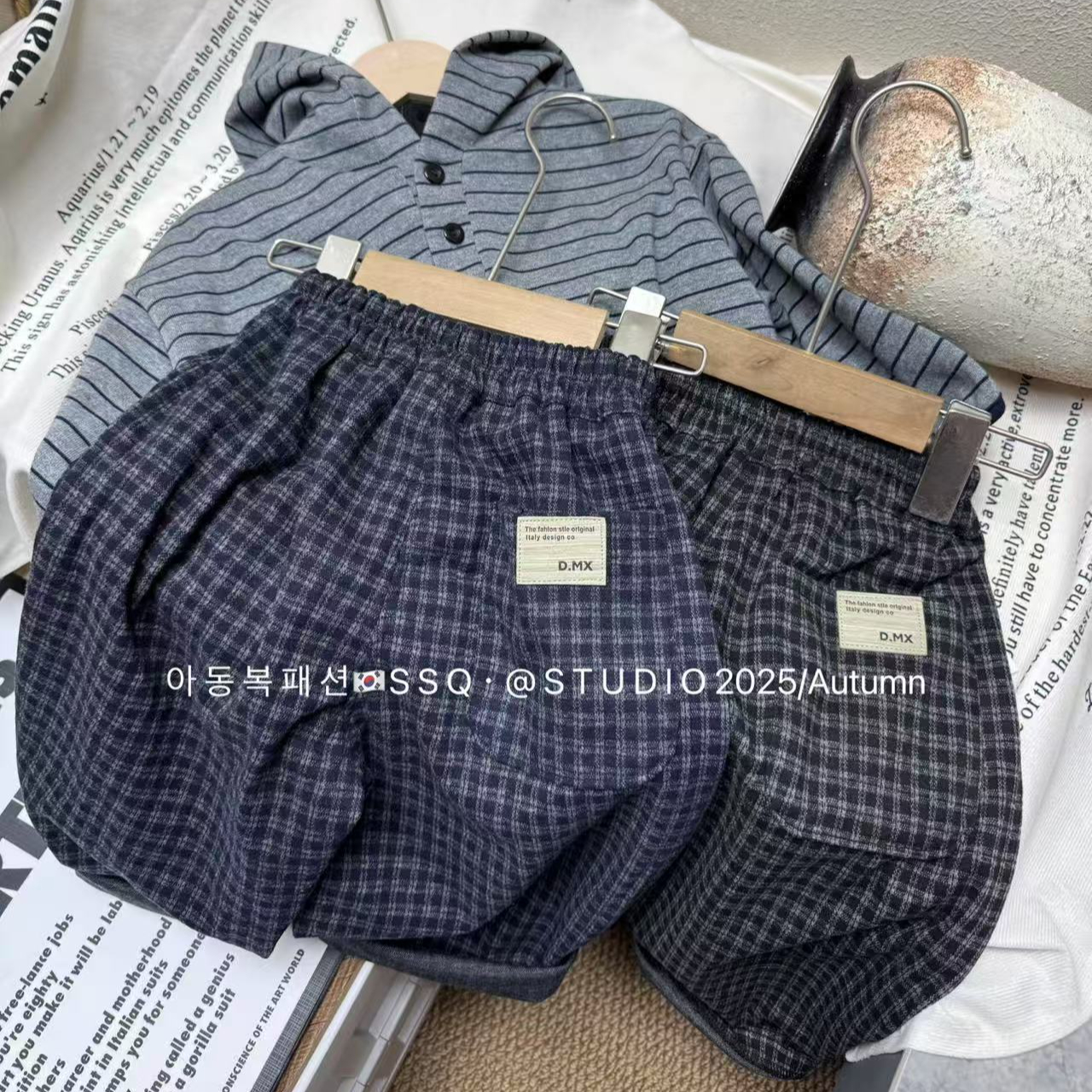 bora格子裤25/秋韩国童装7002休闲裤