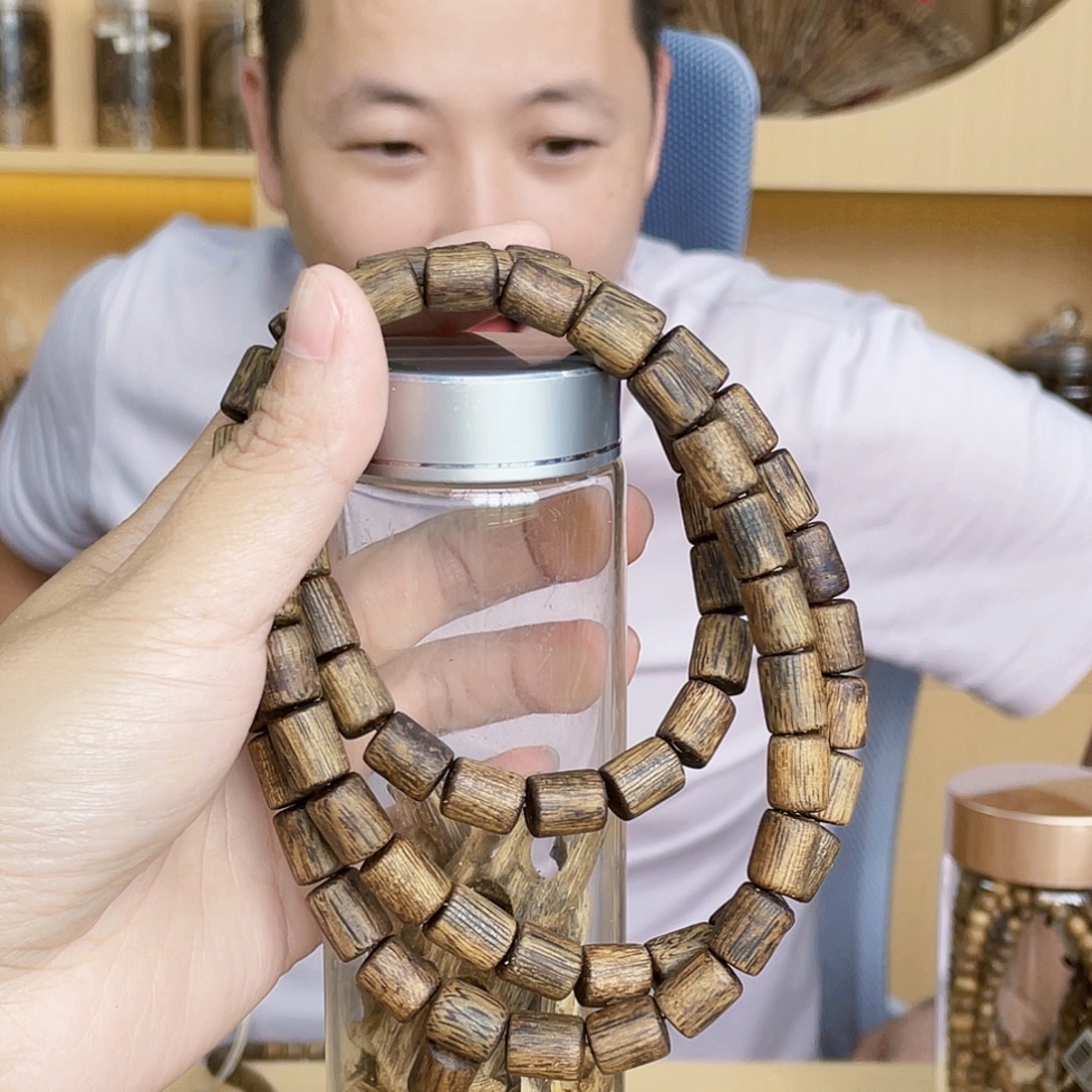 沉香沉香碎屑棋楠桶珠长串0.8/33克多样性发一