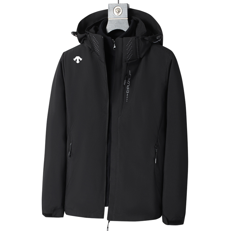 奥莱撤柜迪sang三合一两件套冲锋衣男冬季防风防水可拆卸内胆