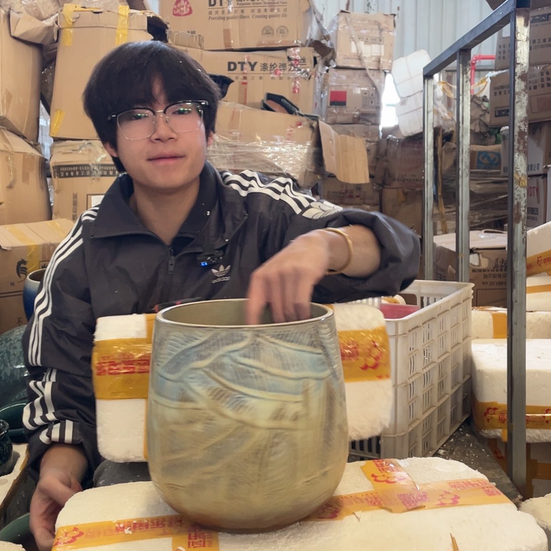 红陶宜兴紫砂花盆