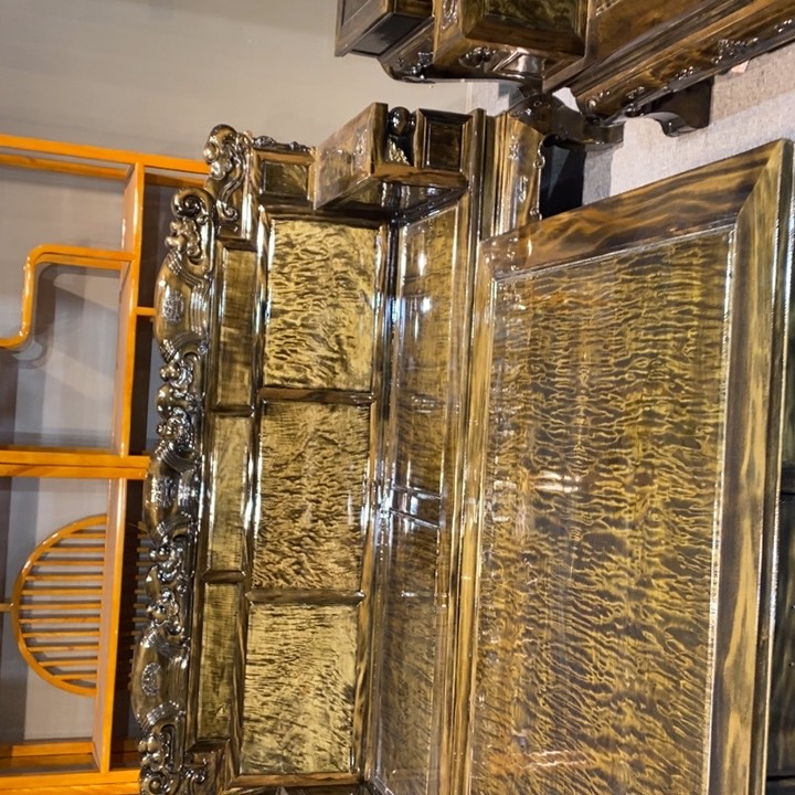 楠木财源滚滚沙发六件套