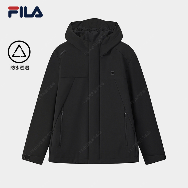 Fila/斐乐男款【三防连帽外套】 秋冬防风防水户外运动百搭连帽夹克