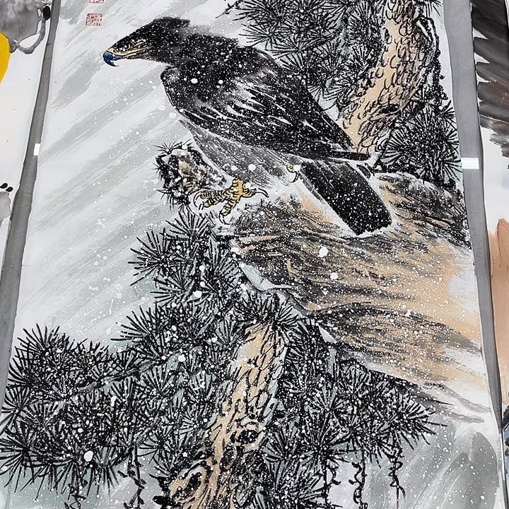 国画重中之重专心致志