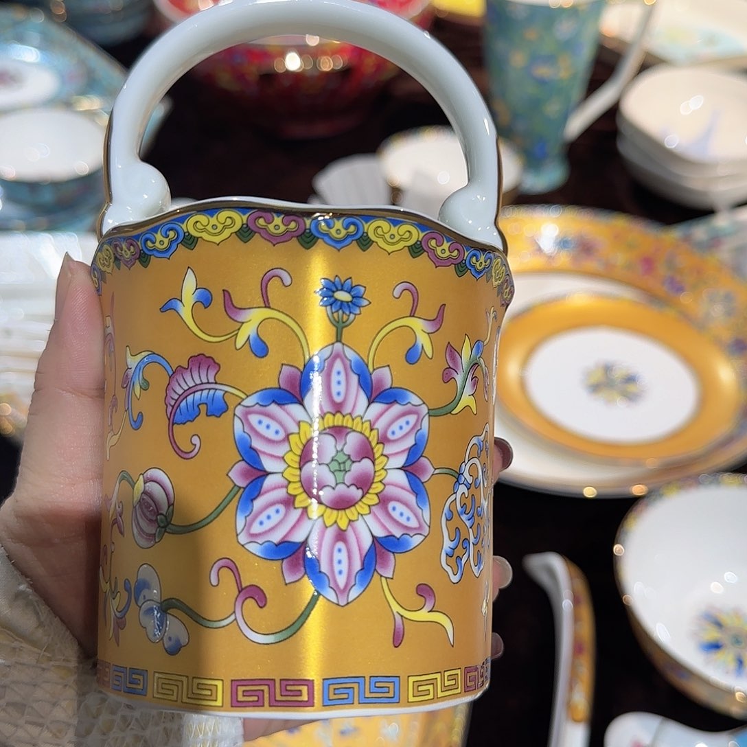 阿***诺骨瓷骨瓷珐琅彩工艺