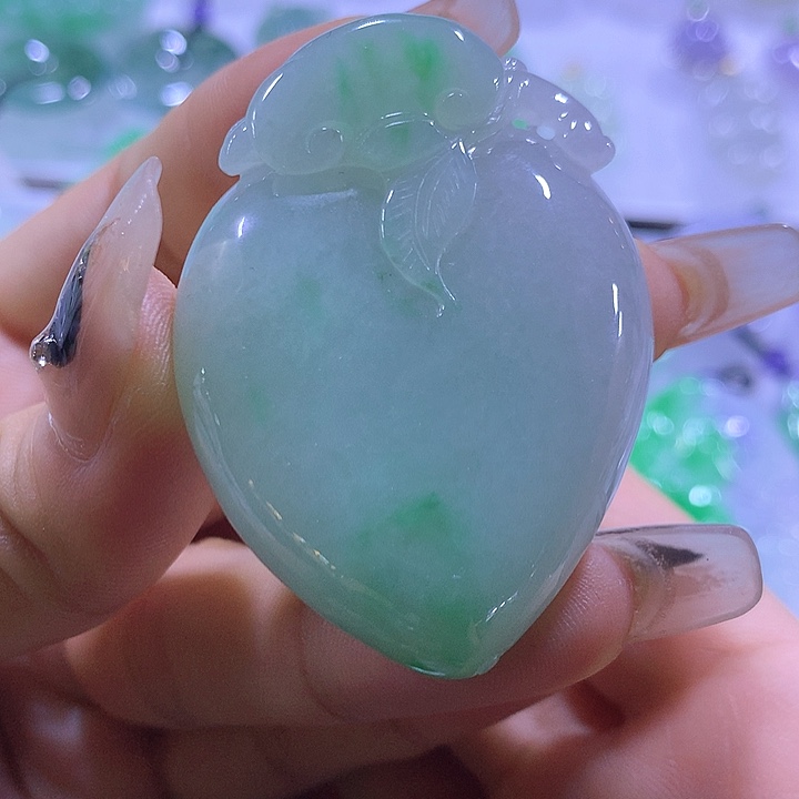 颈饰未镶嵌翡翠天然翡翠A货吊坠