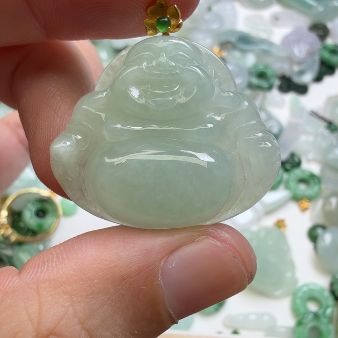 翡翠未镶嵌颈饰174