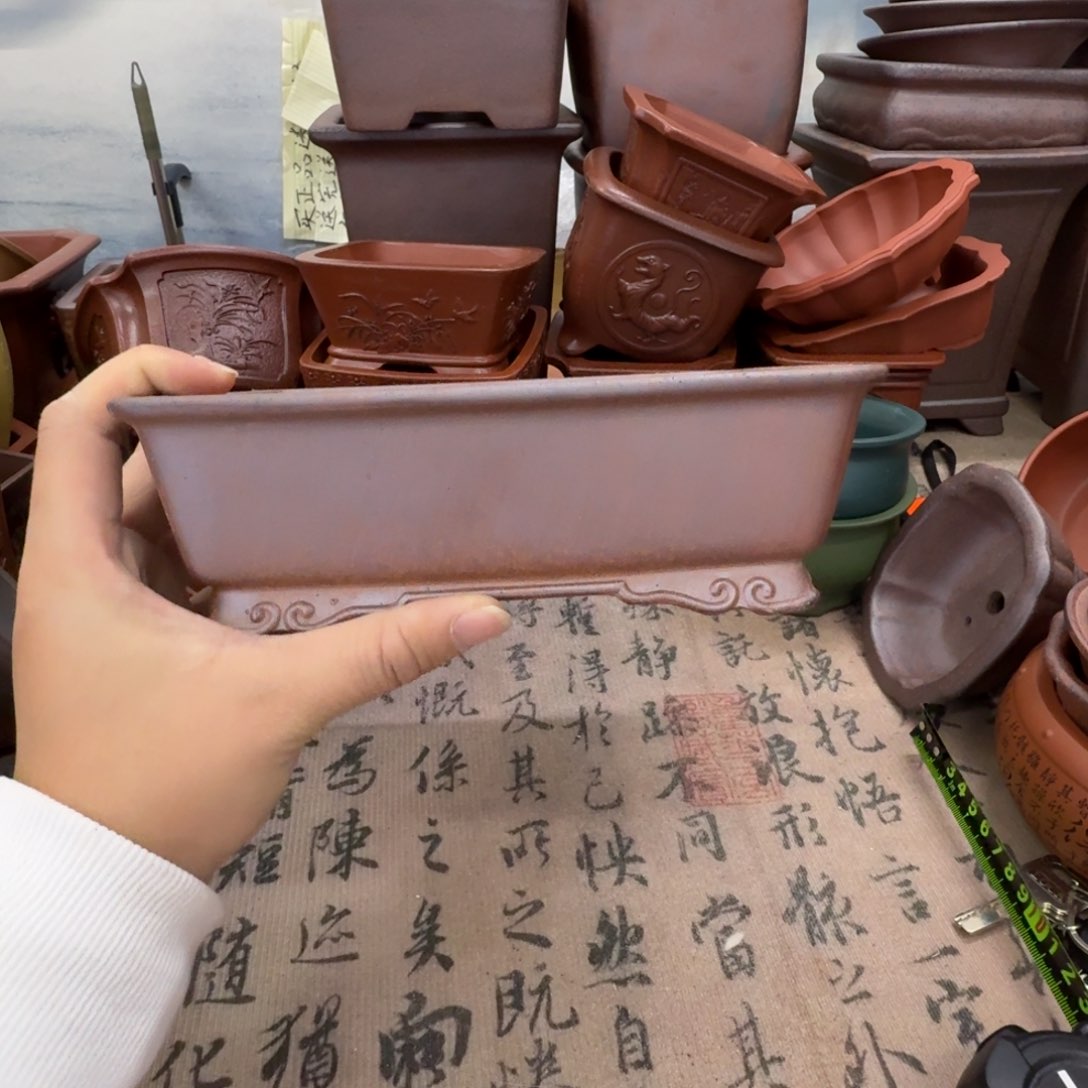 紫砂花盆宜兴紫砂正品18x14x4.5
