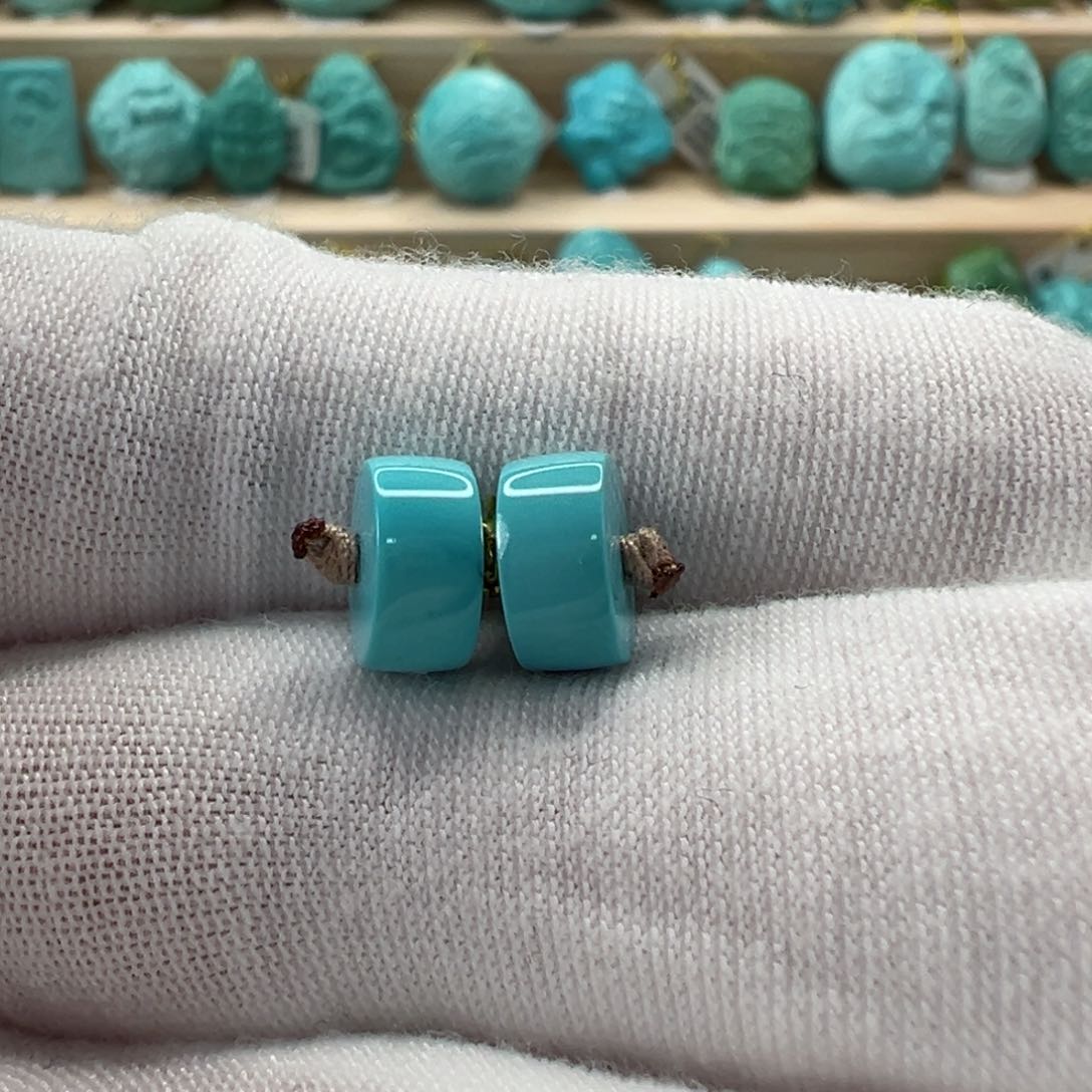 未镶嵌绿松石直切珠8.3x4.3mm