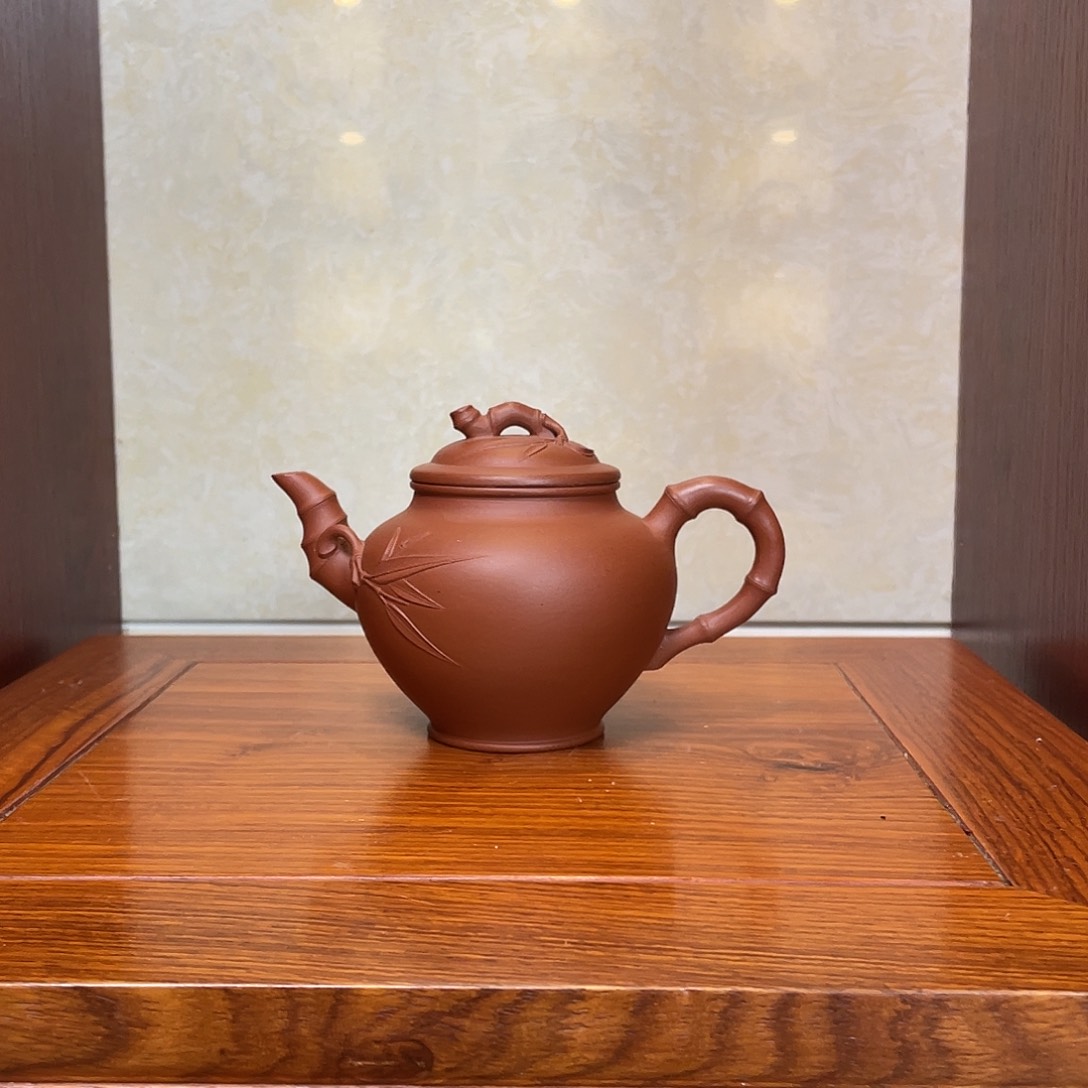 紫砂茶壶报春壶清水泥