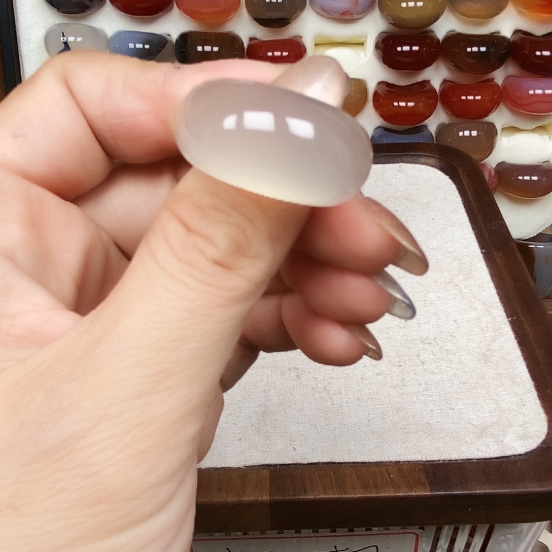 蜜***熠玛瑙/玉髓合金戒指