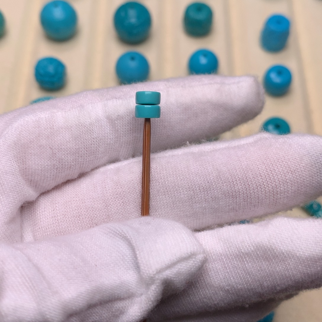 绿松石未镶嵌天然绿松石未镶嵌直切5.5