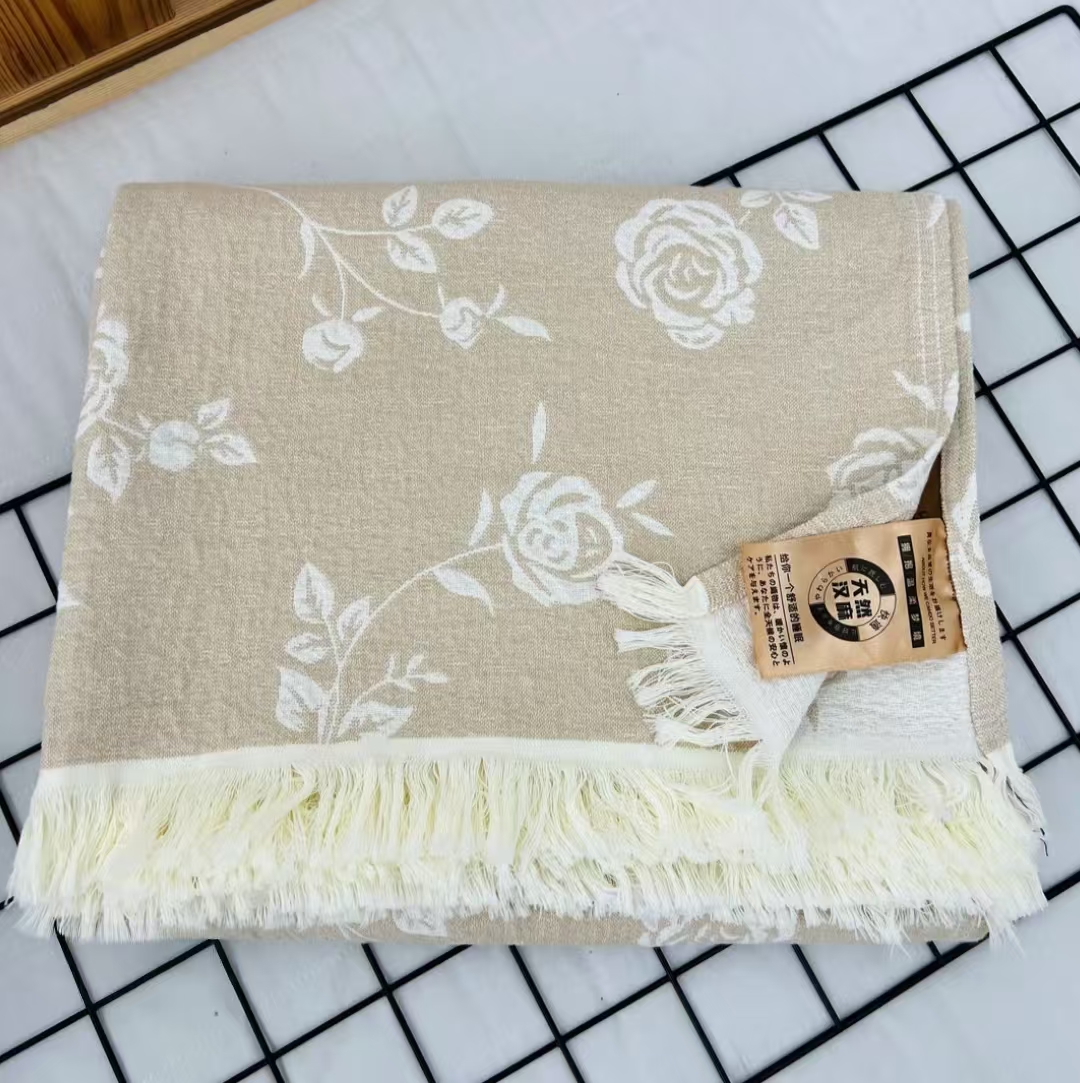【新款 流苏玫瑰】150*200汉麻高端软凉席