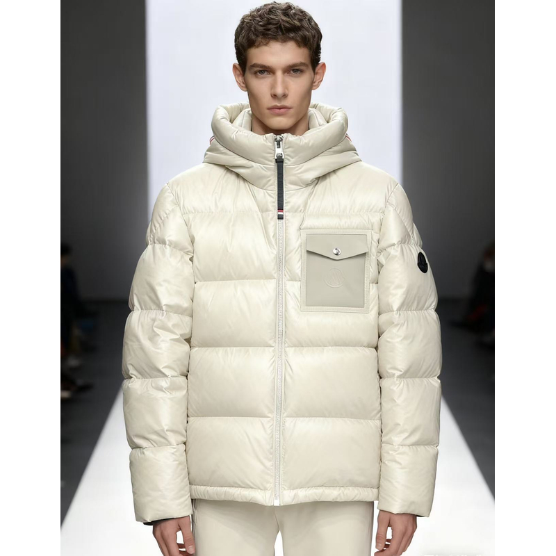 【麦森森男装】25秋冬90白鸭绒羽绒服经典百搭连帽保暖防水男士短款