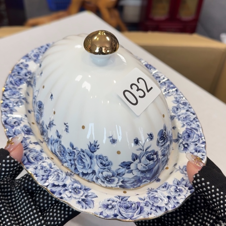 中古物品 默认微瑕很好看的盘子