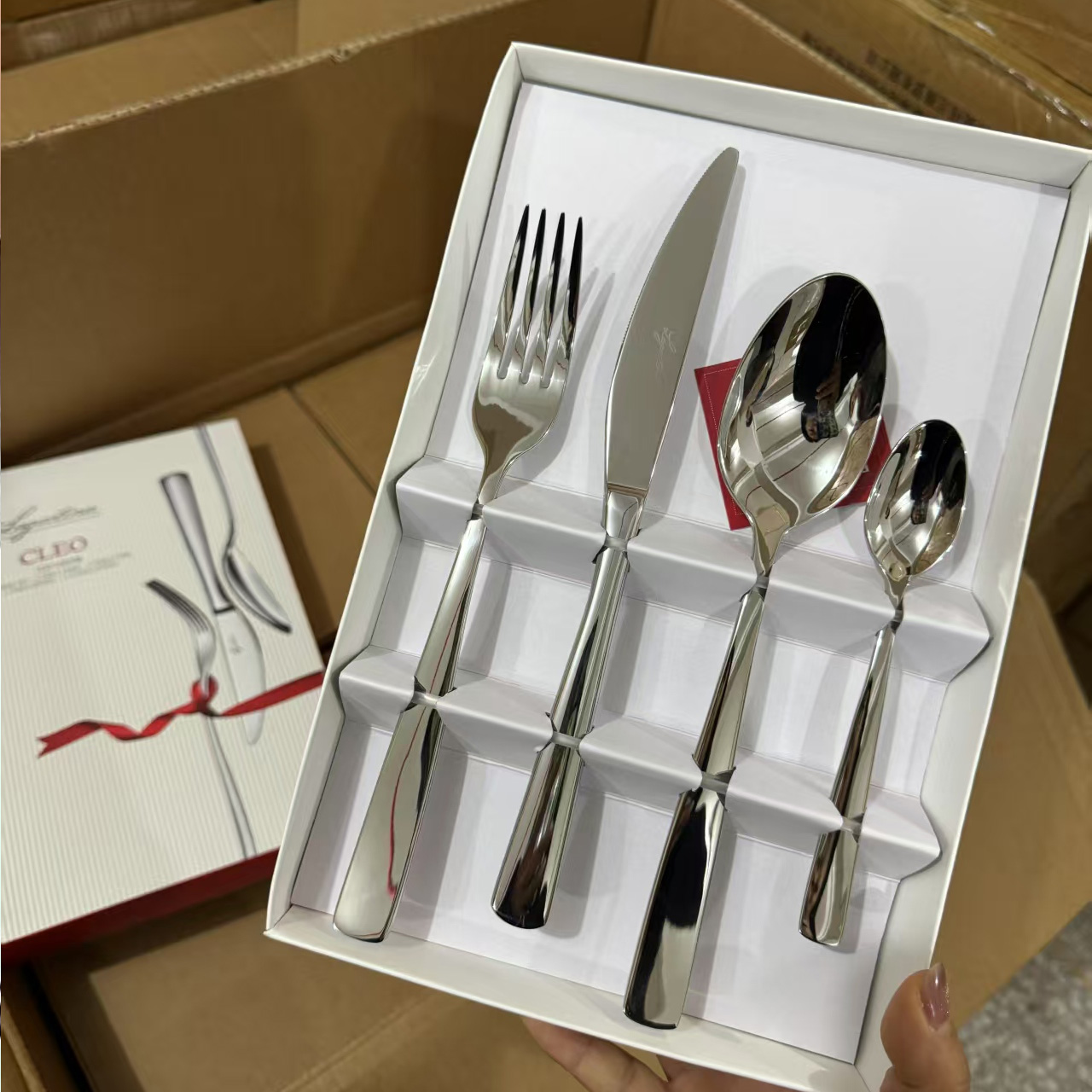 【礼盒装】摩瑟【LGDN叉勺四件套】HAZC玻璃花瓶摆件陶瓷