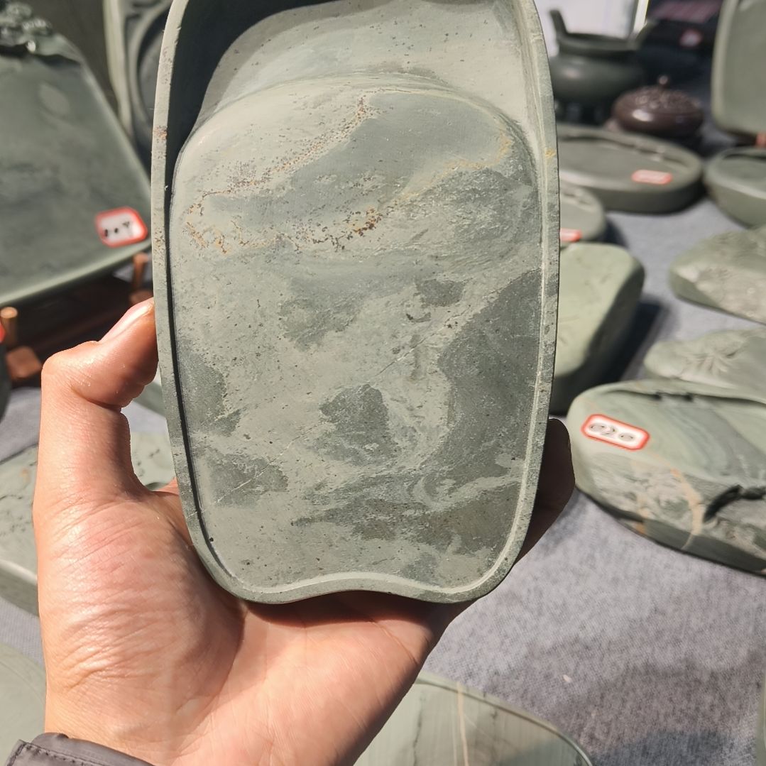 甘肃洮砚，水泉大莲瓣砚