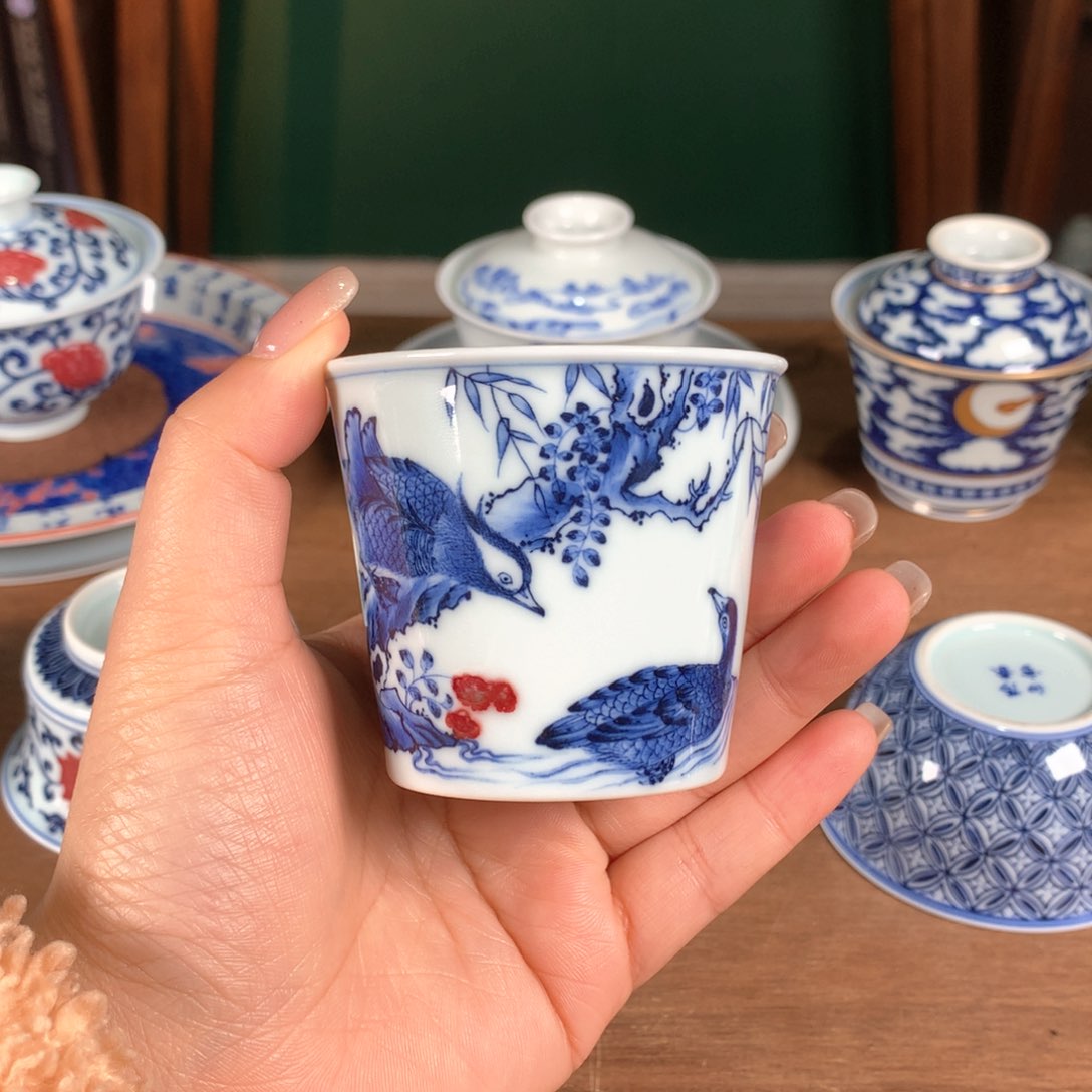 阳春白雪 青花釉里红