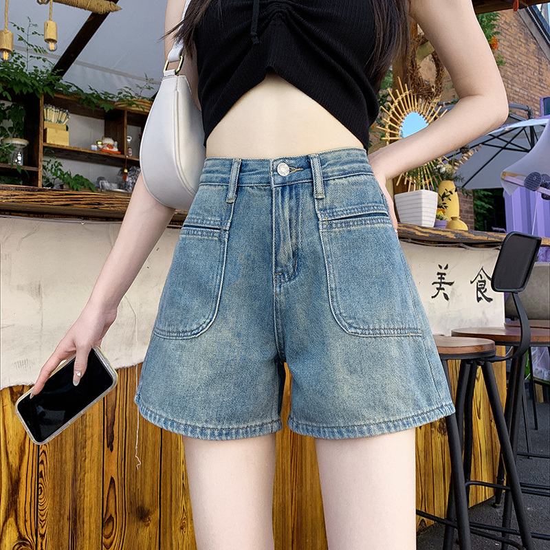 501~600 直播专用 牛仔超短裤女2025夏季百瘦高腰辣妹热裤