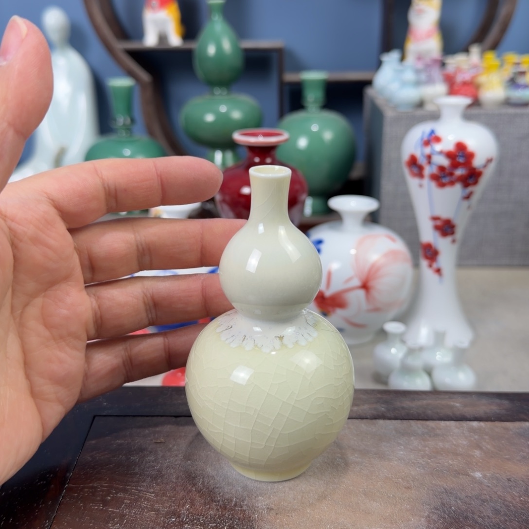 陶瓷手工小花器摆件