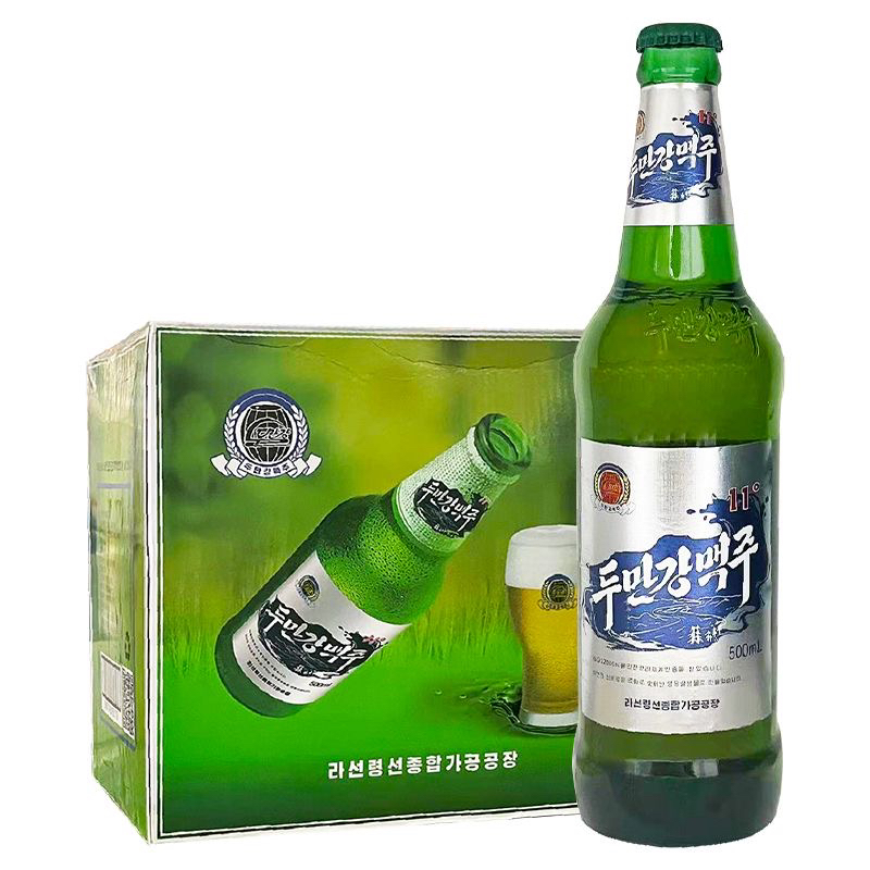 朝鲜进口图门江啤酒500ml*12瓶【泡沫箱发货】