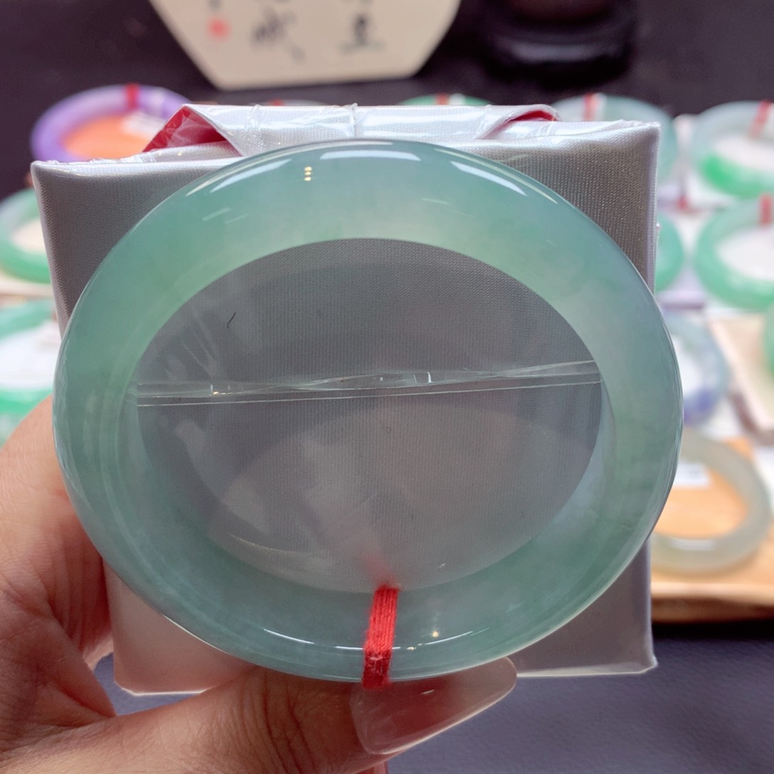 翡翠手镯未镶嵌正圈57.5（28号）89